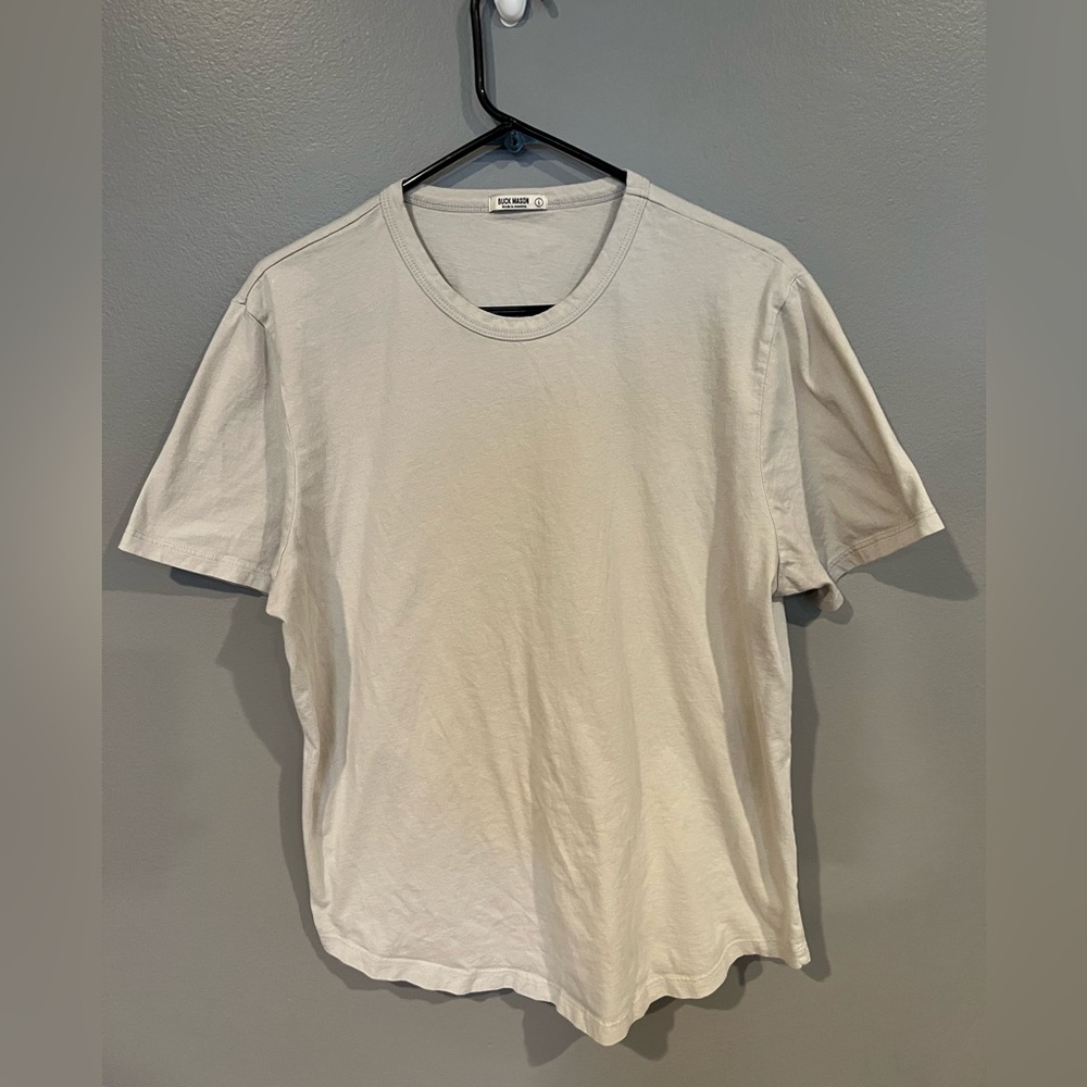 Buck Mason Curved Hem Slub Tee